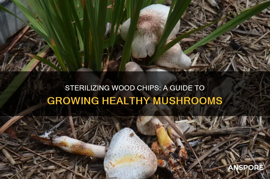 how to sterilize wood chips for growing mushrooms