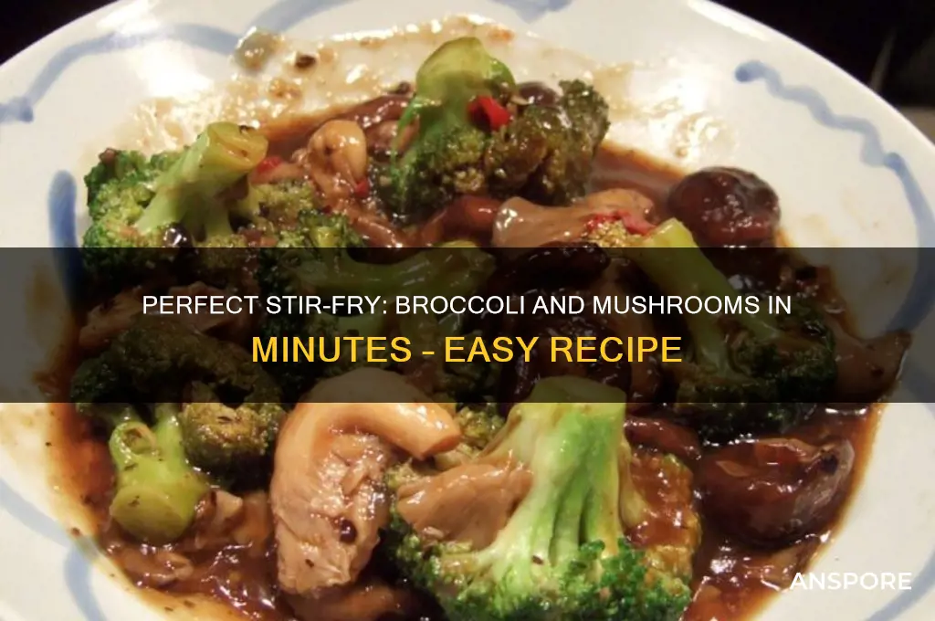how to stir fry broccoli and mushrooms