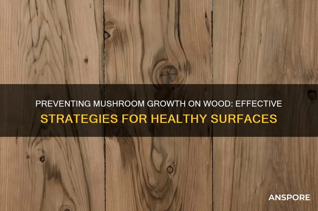 how to stop mushrooms from growing on wood