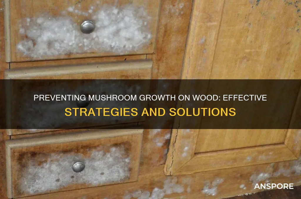 how to stop mushrooms growing on wood