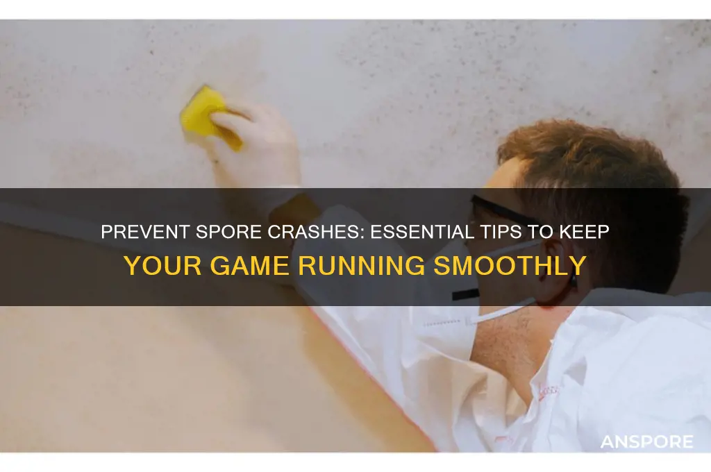 how to stop spore form crashing