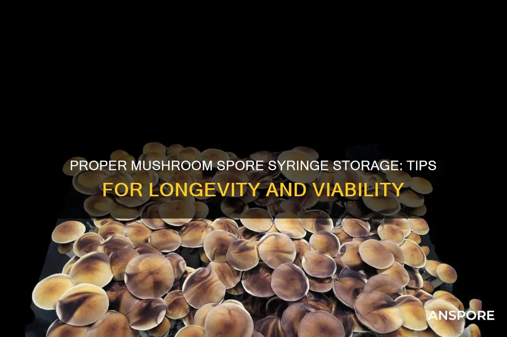 how to store a mushroom spore syringe
