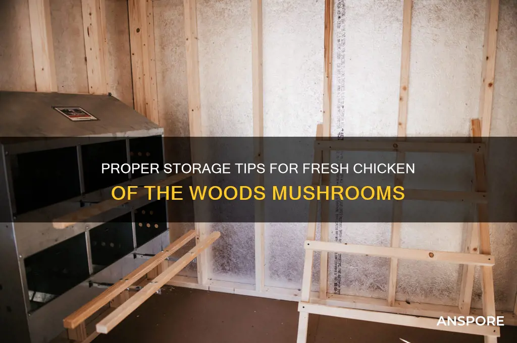 how to store chicken of the woods mushroom