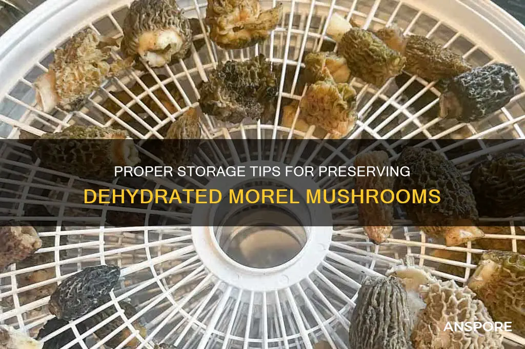 how to store dehydrated morel mushrooms