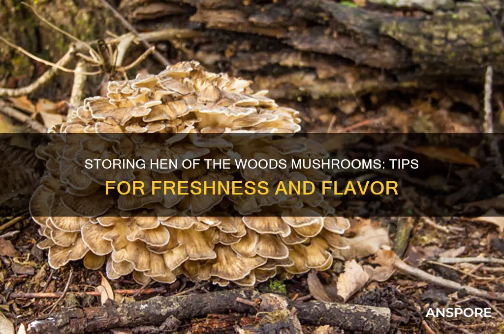 how to store hen of the woods mushrooms