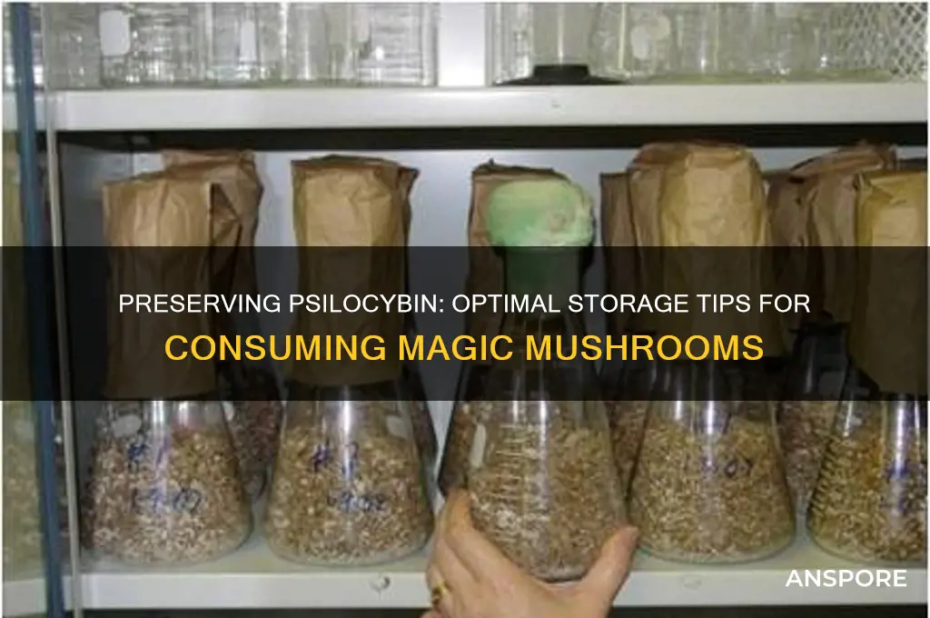 how to store magic mushrooms to eat