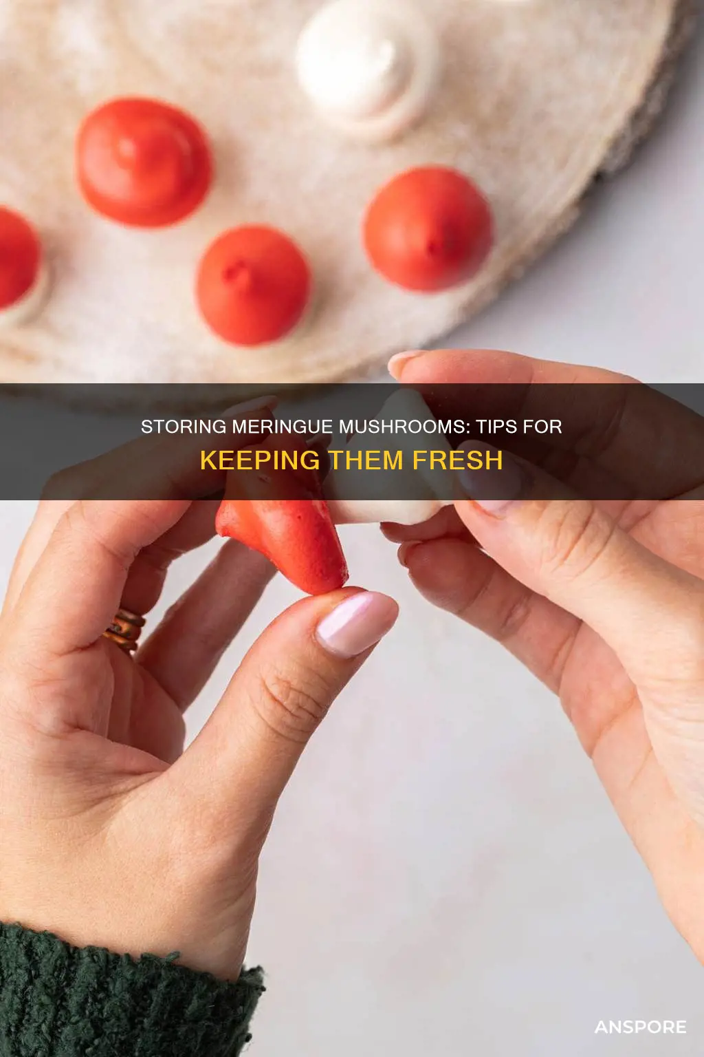 how to store meringue mushrooms