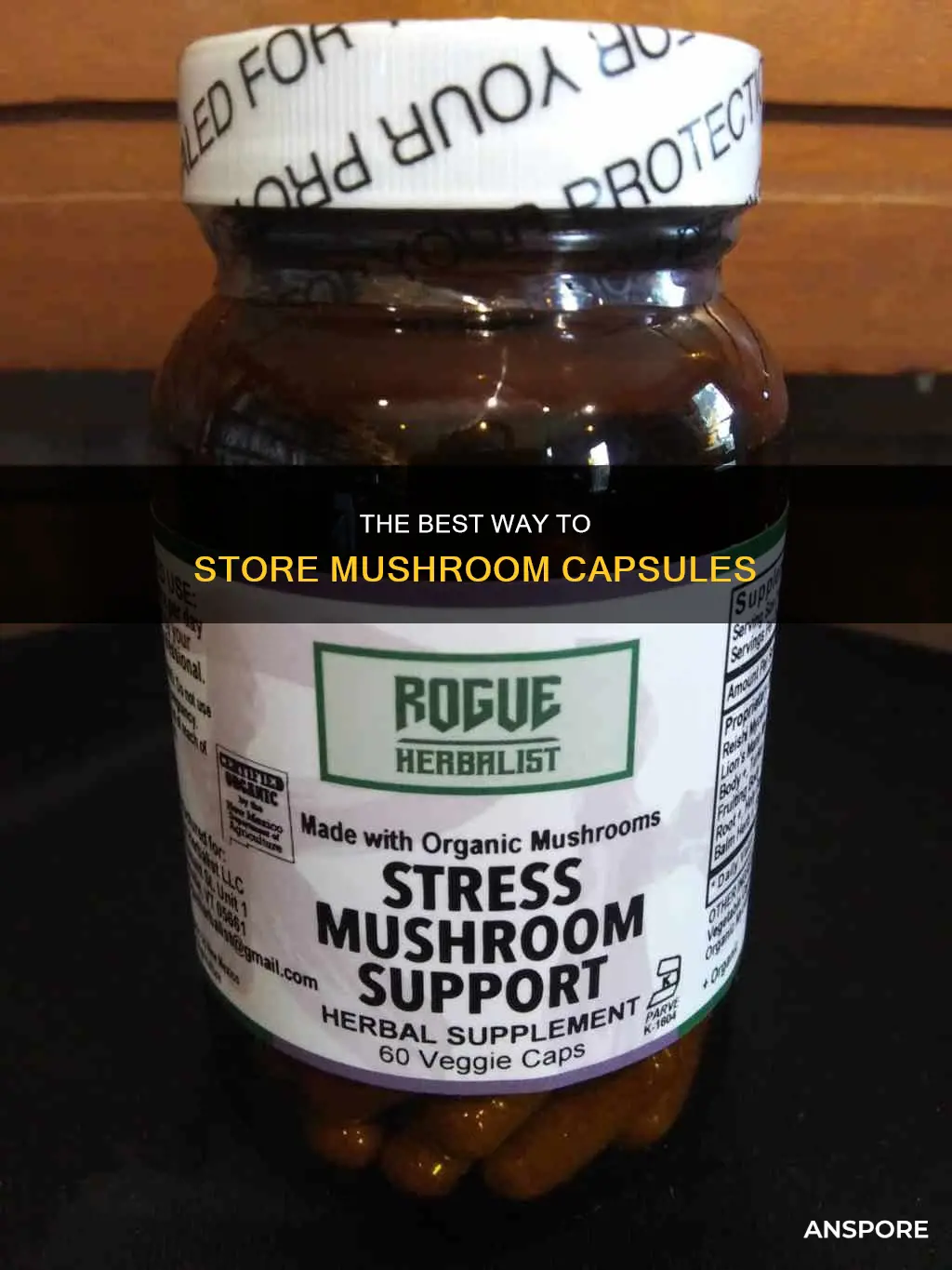 how to store mushroom capsules