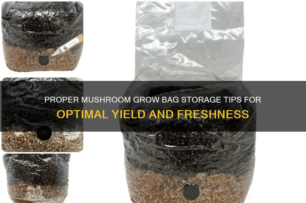 how to store mushroom grow bags