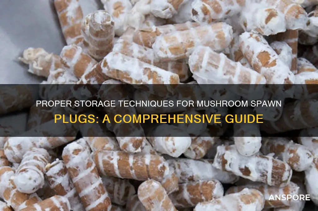 how to store mushroom spawn plugs