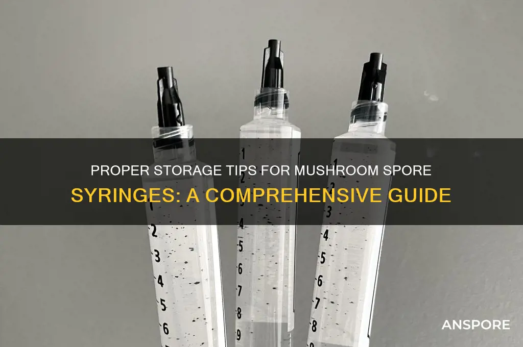 how to store mushroom spore syringes