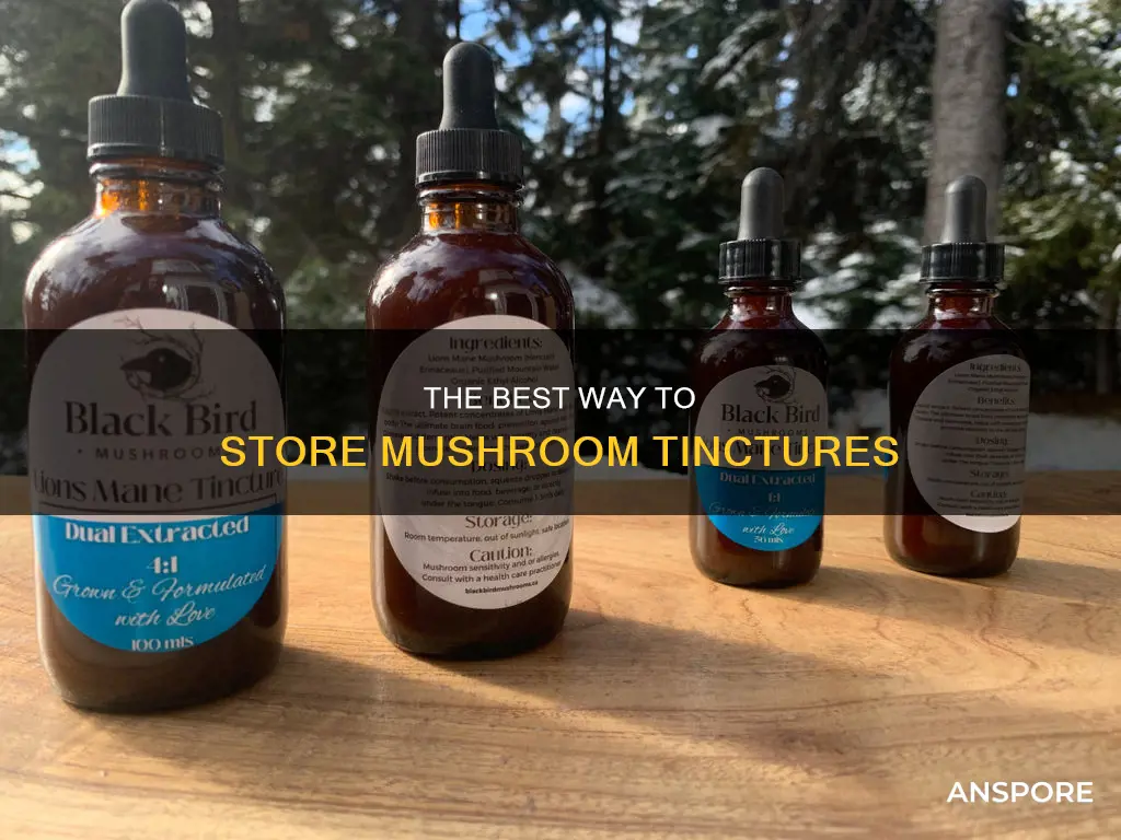 how to store mushroom tincture