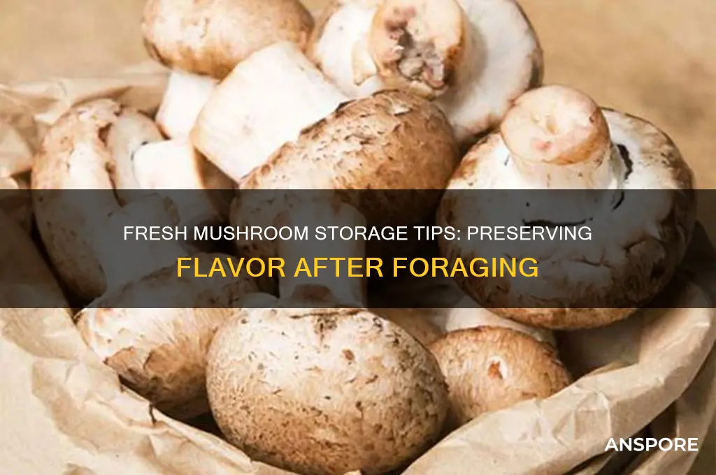 how to store mushrooms after picking