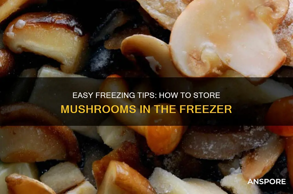 how to store mushrooms in freezer