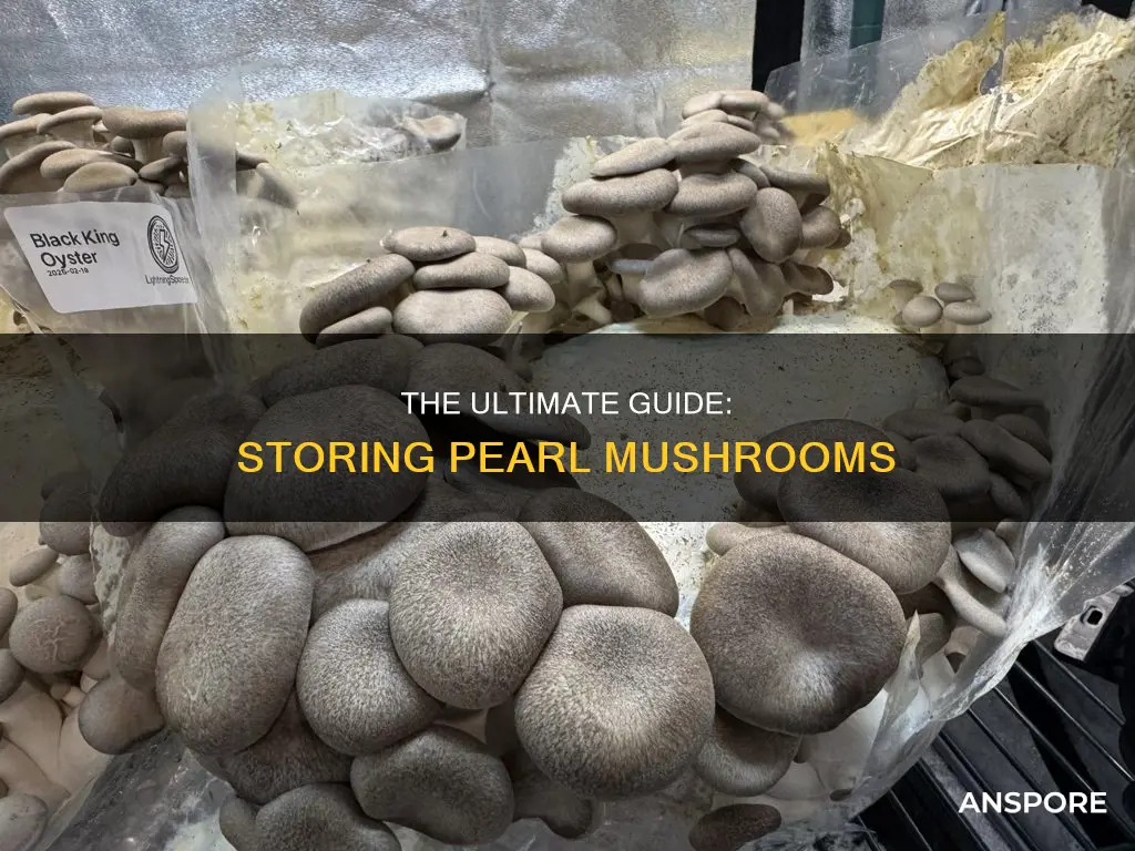 how to store pearl mushrooms