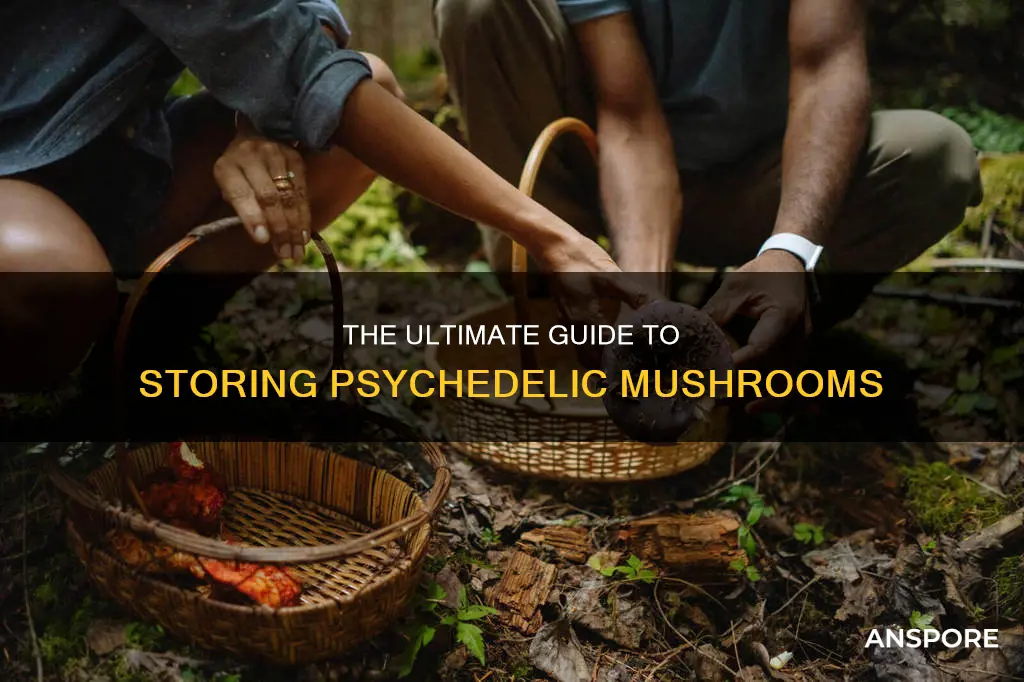 how to store phsyadalic mushrooms