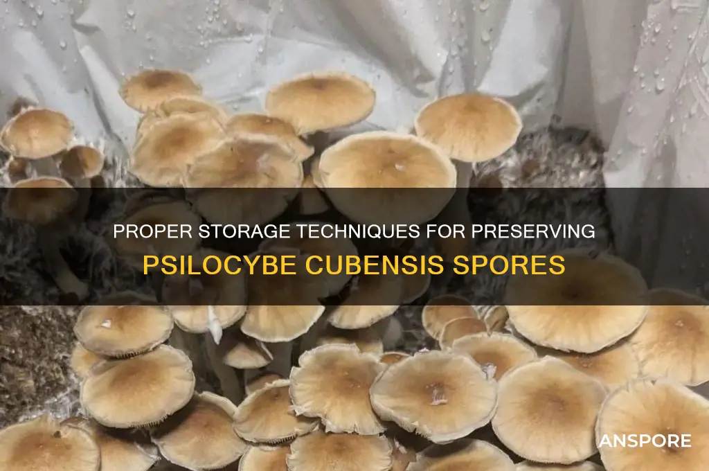 how to store psilocybe cubensis spores