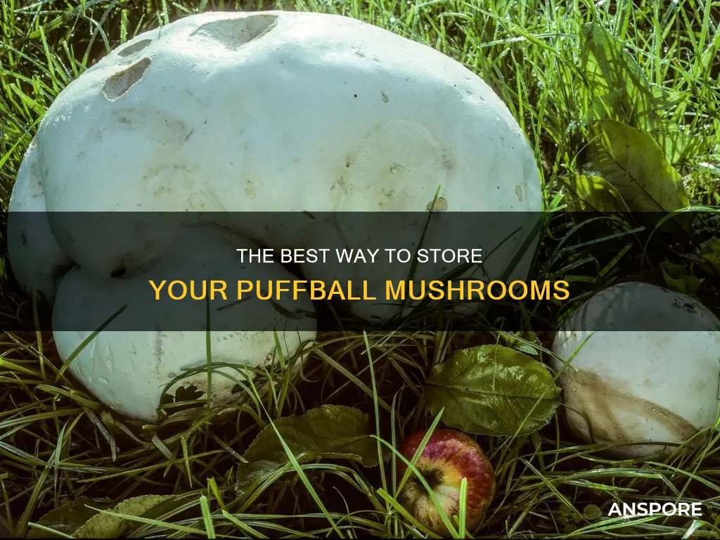 how to store puffball mushroom