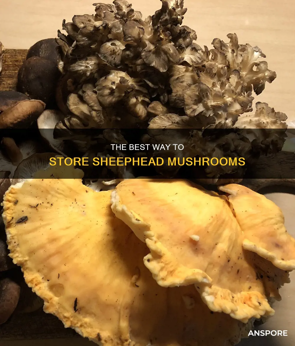how to store sheephead mushrooms