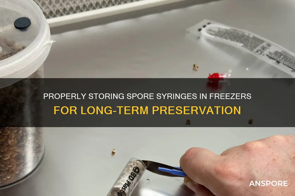 how to store spore syringes freezers