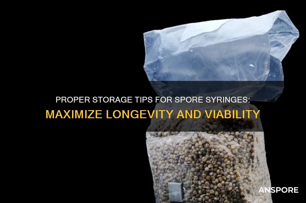how to store spore syringes