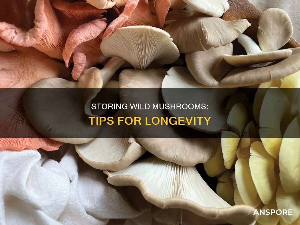 how to store wild mushrooms