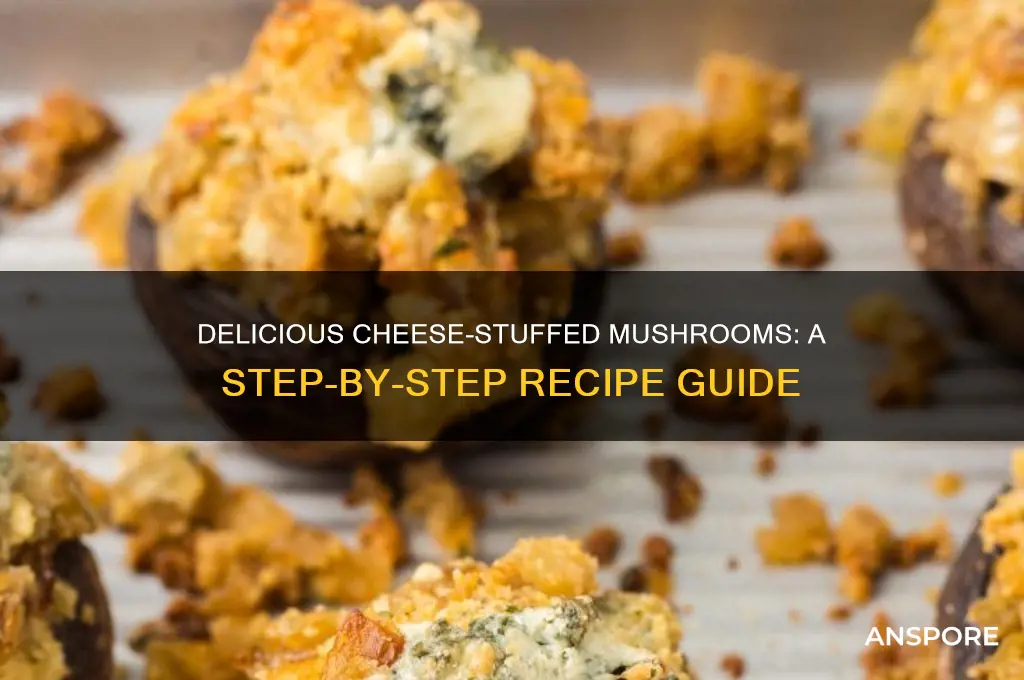 how to stuff mushrooms with cheese