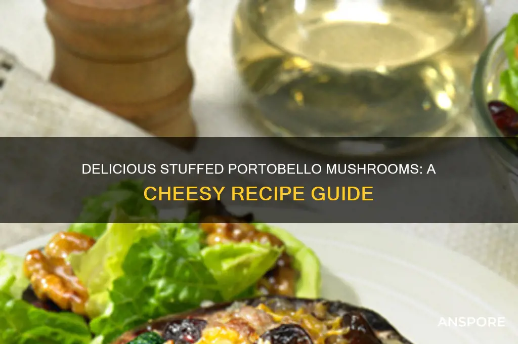 how to stuff portobello mushrooms with cheese