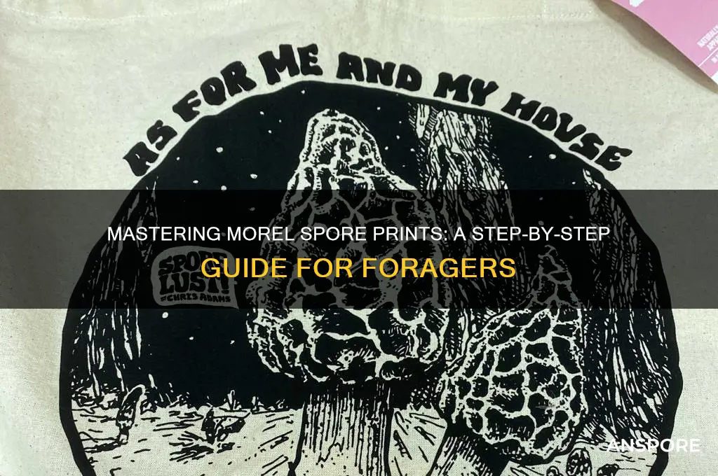 how to take a morel spore print