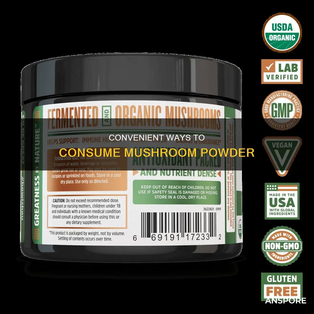 how to take mushroom powder