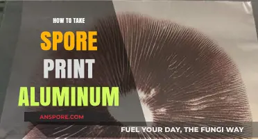 Mastering Spore Prints: Aluminum Foil Technique for Mushroom Identification