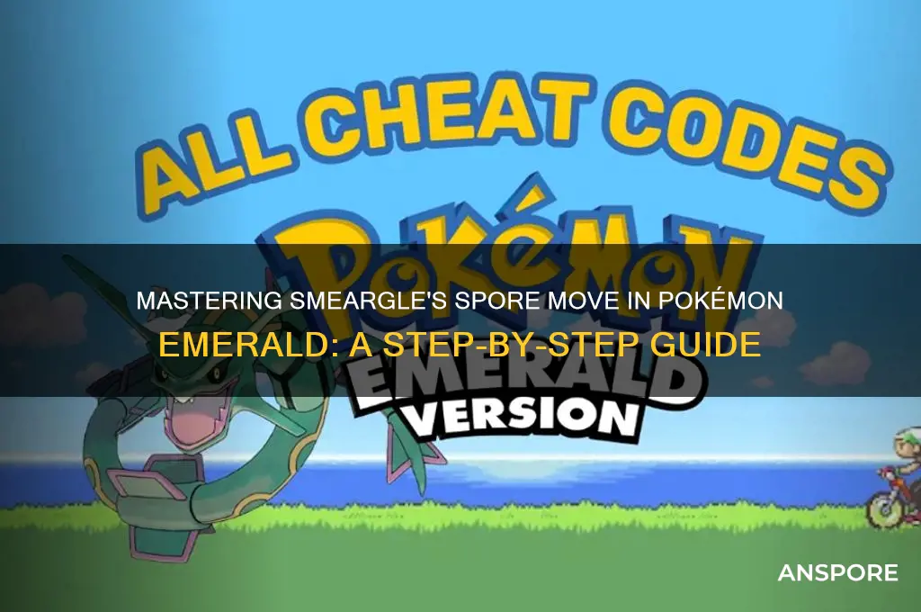 how to teach smeargle spore in emerald