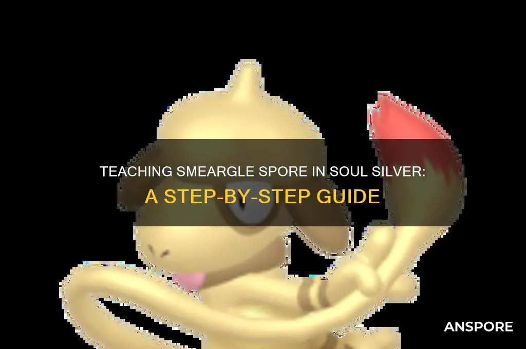 how to teach spore to smeargle in soul silver