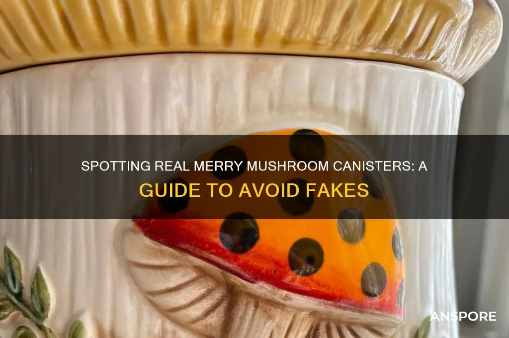 how to tell a real merry mushroom canister from fake
