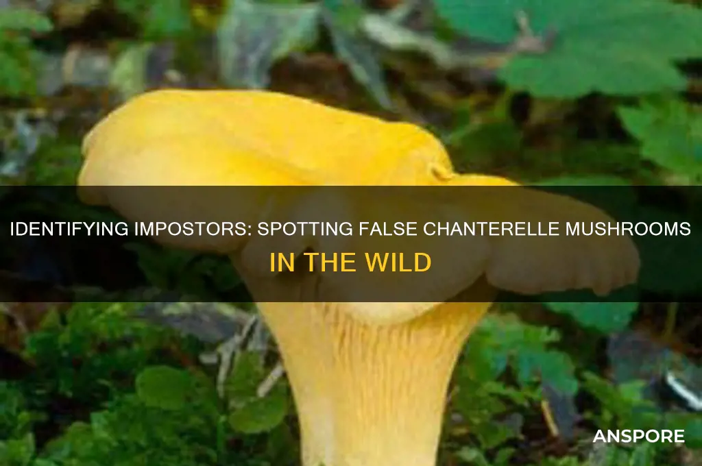 how to tell false chanterelle mushrooms