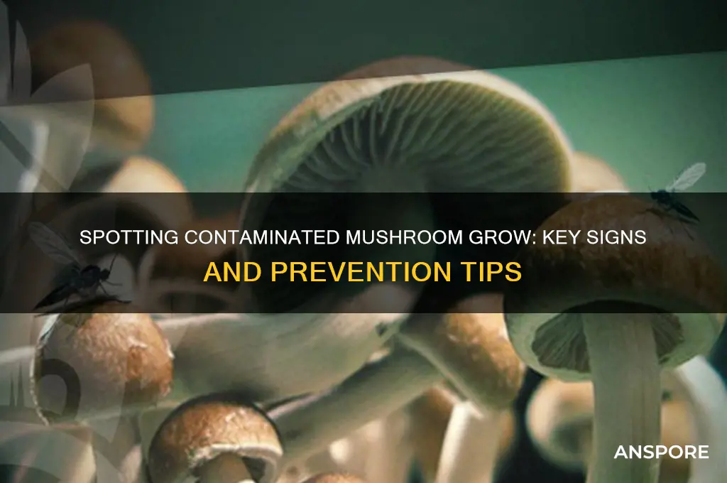 how to tell if mushroom grow is contaminated