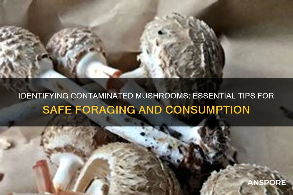 how to tell if mushrooms are contaminated