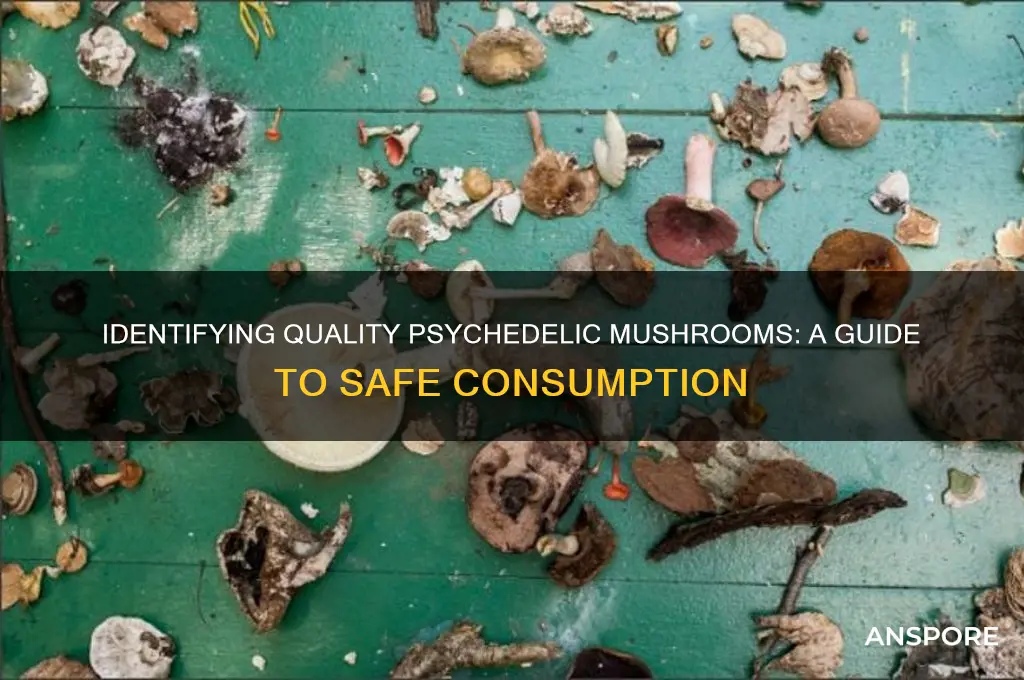 how to tell if psychedelic mushrooms are good