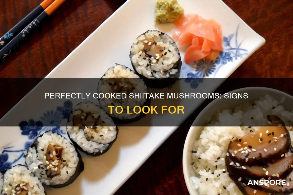 how to tell if shiitake mushrooms are cooked