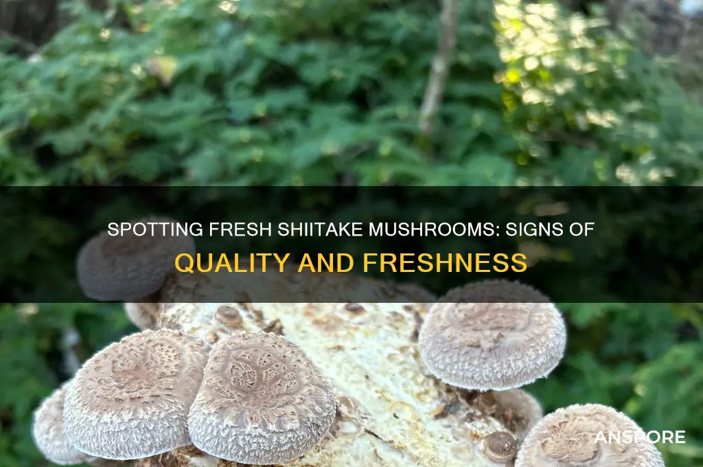 how to tell if shiitake mushrooms are good