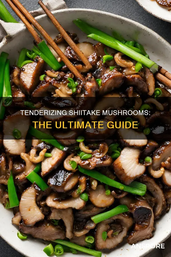 how to tenderize shiitake mushrooms