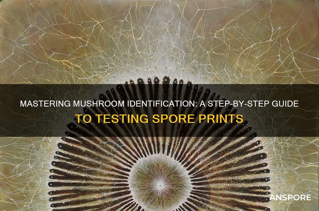 how to test for spore print