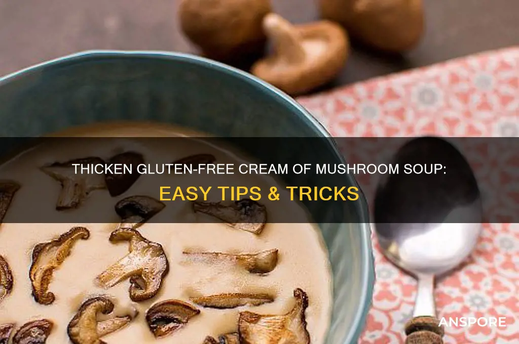 how to thicken gluten free cream of mushroom soup