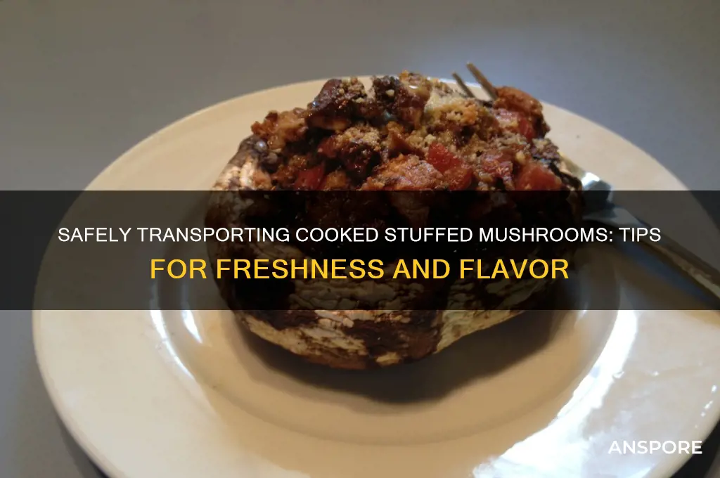 how to transport cooked stuffed mushrooms