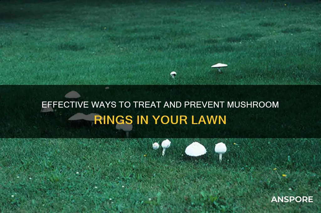 how to treat mushroom rings in lawn