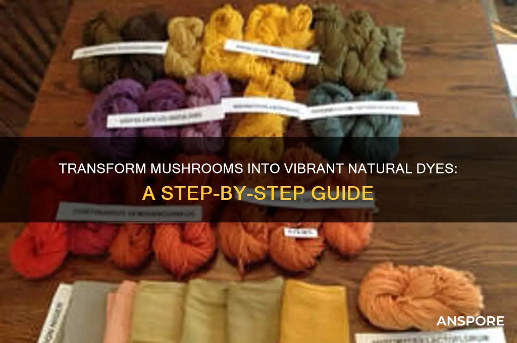 how to turn a mushroom into a dye