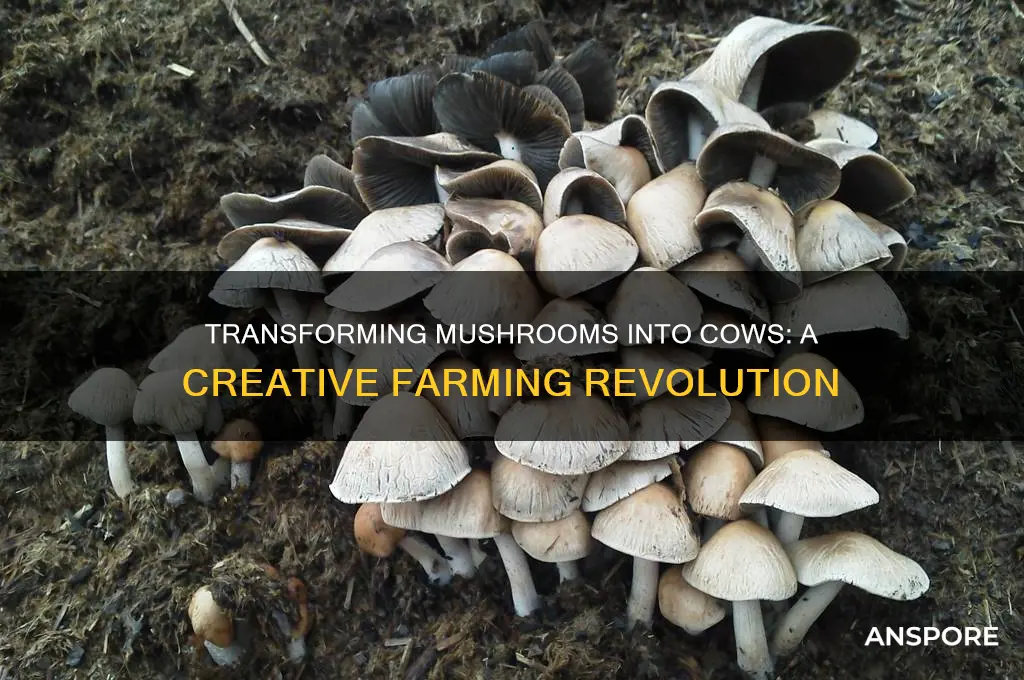 how to turn mushrooms into cows