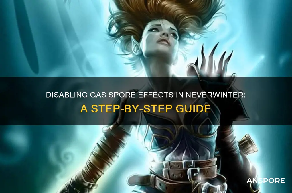 how to turn off gas spore effects neverwinter
