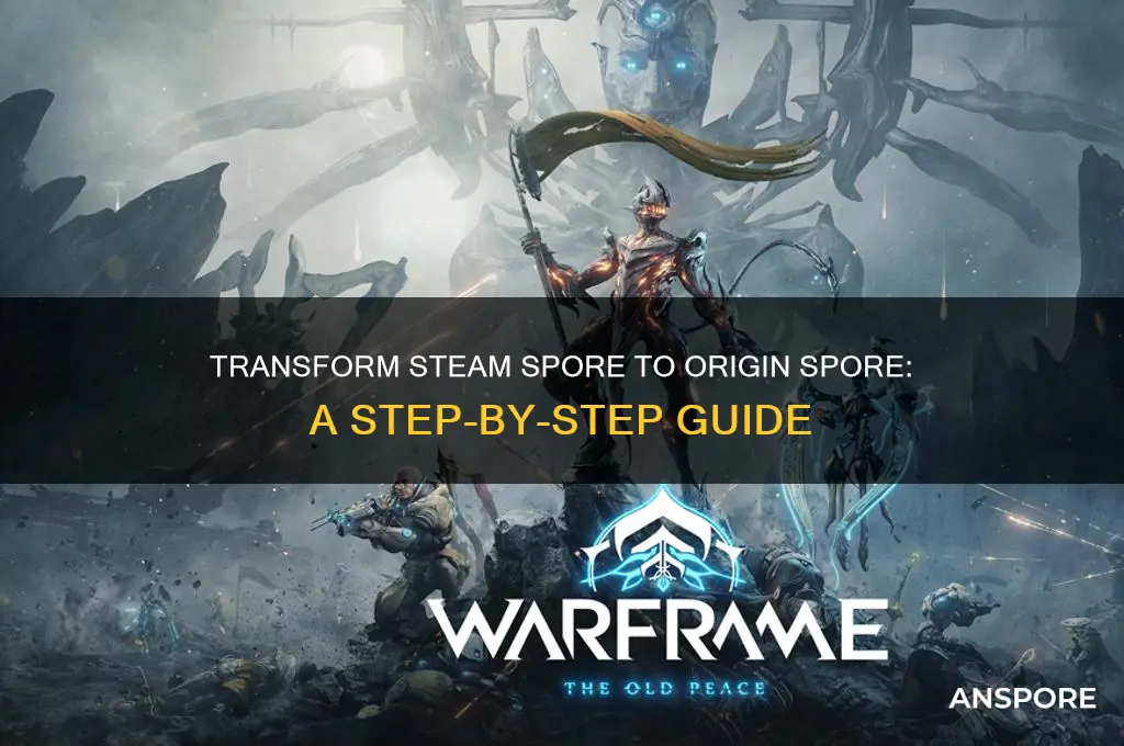 how to turn steam spore into origin spore
