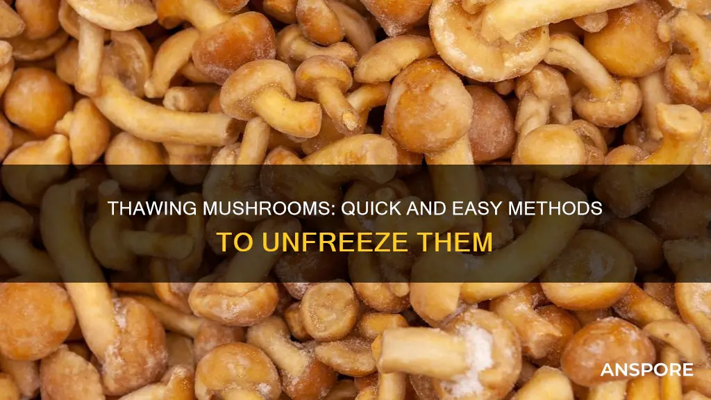 how to unfreeze mushrooms